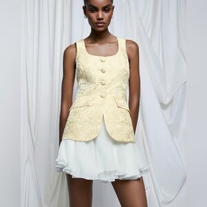 Amanda Uprichard lilibet Floral jacquard Dress